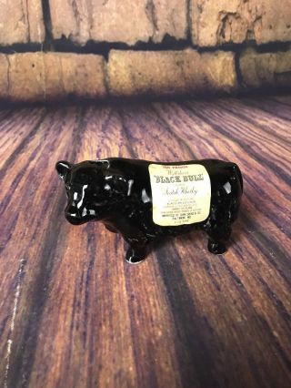 Vintage Empty Willsher’s “black Bull” Blended Scotch Whiskey 1/10 Pint Bottle