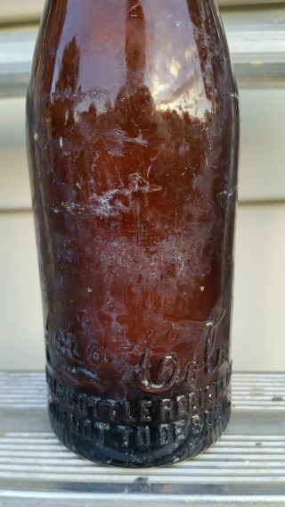 Antique 1910 Coca Cola - Dixie Bottling Bottle w/Orig.  Cap - Bristol,  Va - T 7