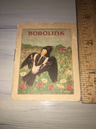 Cracker Jack Prize 1941 Bobolink Bird Book Rare