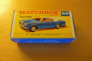 Matchbox Lesney Product Superfast Rolls Royce Silver Shadow No.  69