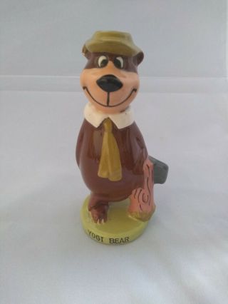 1960s Yogi Bear Porcelain Figure Figurine 6 " Made In Japan Hanna Barbera