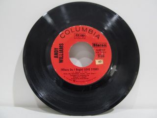 45 Record 7 " Single - Andy Williams - Love Story