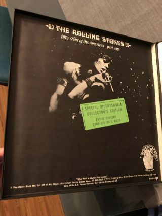 The Rolling Stones ‎1975 Tour Of The Americas Not Tmoq Idle Mind 3 Vinyl Box Set