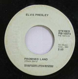 Rock 45 Elvis Presley - Promised Land / It 