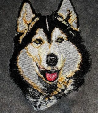 Embroidered Sweatshirt - Siberian Husky Bt2297 Sizes S - Xxl