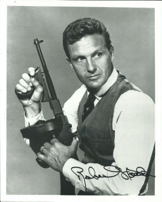 Robert Stack The Untouchables Hand Signed Autographed Photo D.  2003