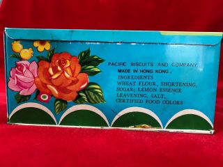 Vintage Tin Crispy Lemon Biscuits Pacific Biscuit & Confectionery Co.  Hong Kong 4