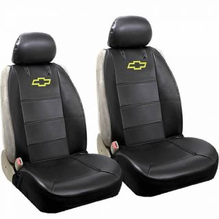 9pc Front Sideless Seat Covers Black Rear Bench Cover Set for Chevy Chevrolet 2