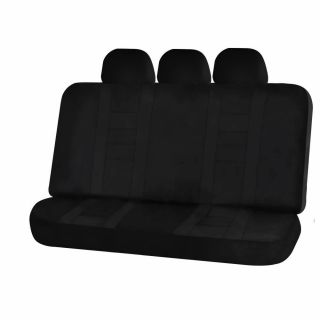 9pc Front Sideless Seat Covers Black Rear Bench Cover Set for Chevy Chevrolet 3