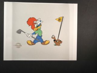 Woody Woodpecker Walter Lantz Animation Serigraph Cell Hole In One 1997 Has
