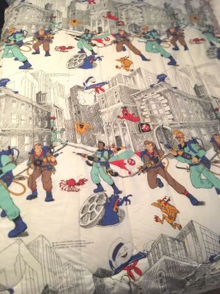 1986 Vintage The Real Ghostbusters Rare Twin Blanket Comforter Bedding