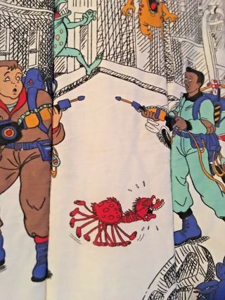 1986 Vintage THE REAL GHOSTBUSTERS Rare Twin BLANKET Comforter Bedding 5