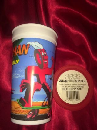 Jello Instant Pudding Shaker Vintage 1991 Jell O Man Wobbly B Cosby Coupon
