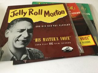 Jelly Roll Morton And His Red Hot Ppeppers 3x 10” Lp Reorrds