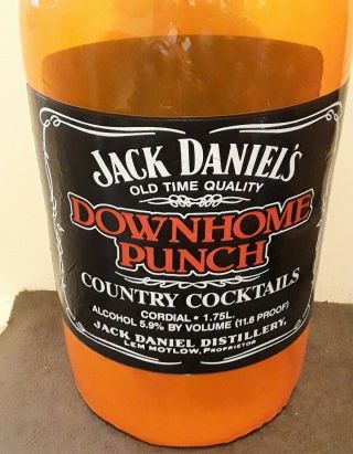 Vintage JACK DANIELS Downhome Punch Bottle RARE Inflatable Blow - Up 38 