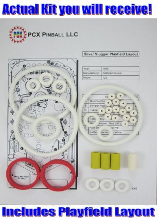 1990 Gottlieb/premier Silver Slugger Pinball Machine Rubber Ring Kit