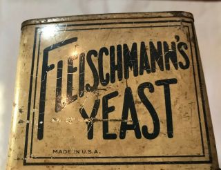 Vintage Fleischmann ' s Yeast Tin Wall Box 3