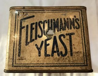 Vintage Fleischmann ' s Yeast Tin Wall Box 4