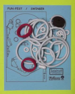 1973 Williams Fun Fest / Swinger Pinball Rubber Ring Kit