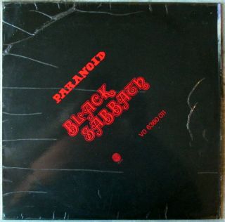 Black Sabbath Paranoid 1970 South Africa Swirl Vertigo Unique Cover