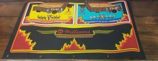 Williams Joust Arcade Game Control Panel Overlay From 1982 Vintage