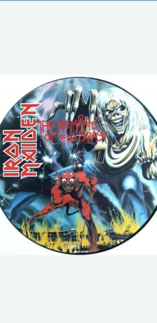 Iron Maiden Number Of The Beast Picture Disc Album 1982