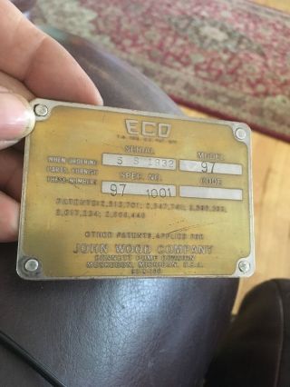 Eco Air Meter Brass Id Tag
