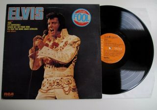 Elvis Presley - Elvis Lp Ex Vinyl Rare Fool Sticker 1973 Album Sf 8378
