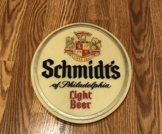 Vintage Schmidt’s Of Philadelphia Light Beer Antique Sign Mancave Beer Sign