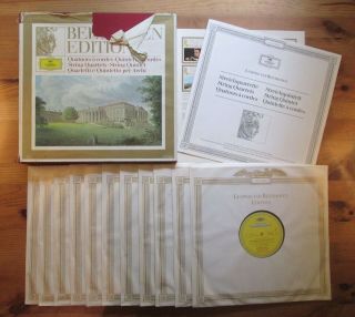 Dg 2720 010 Beethoven Edition 4 String Quintets Quartets 11xlp Nm Vinyl Box Torn