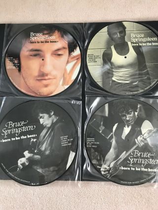 Rare Bruce Springsteen Born To Be The Boss 4x Picture Discs Set Ex