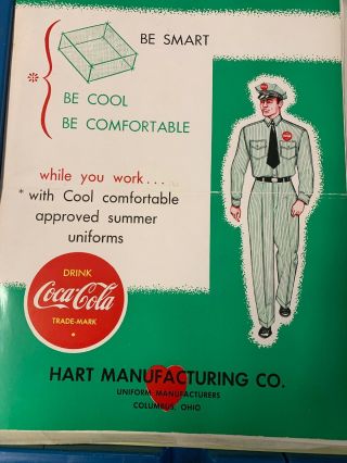 Hart Coca Cola Uniform Salesman Brochure Plus Order Forms And Correspondence