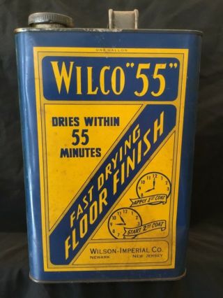 Rare Vintage Wilco “55” Advertising Tin,  1 Gallon Can