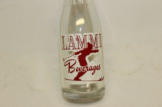 Lammi Beverages Soda Bottle,  7 Up Bottling Co.  Iron Mountain,  Michigan 1959