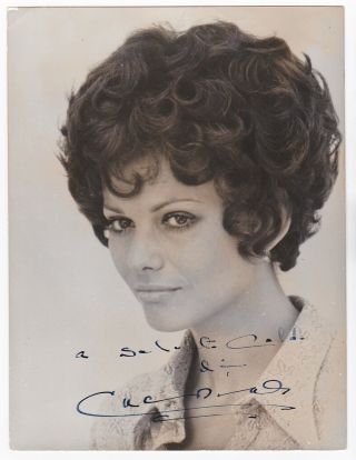 Claudia Cardinale Signed Photograph - Pink Panther,  Once Upon A Time In The West