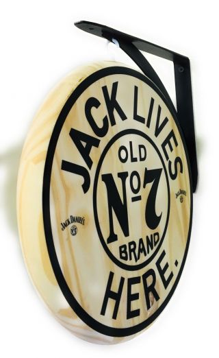 Jack Lives Here 12 " Diameter Double Sided Pub Sign