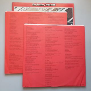 The Beatles - Red Album 1962 - 1966 Vinyl 2x LP Best of Hits Canada Press EX/NM 5