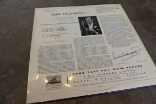 Holst The Planets Sargent BBC SO HMV G/C ED1 Stereo ASD 269 Rare UK LP 4