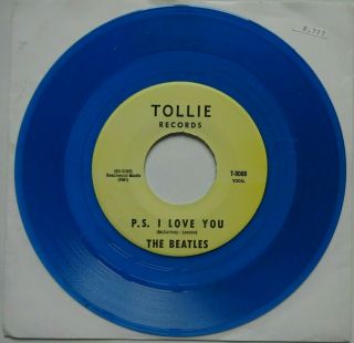 THE BEATLES Love Me Do - Blue Vinyl US Import Tollie 7 