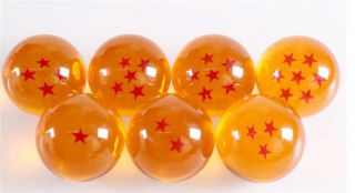 A Set Anime Dragon Ball Z Son Goku Crystal Ball Jewelry Cosplay Toy Gift 7cm