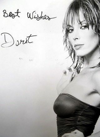 DORIT STEVENS B&W Autographed 8x10 PHOTO 80 ' s Actress Model HOT Wet BIKINI PCa78 2