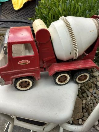 Vintage Steel Tonka Cement Mixer Truck Diecast Toy
