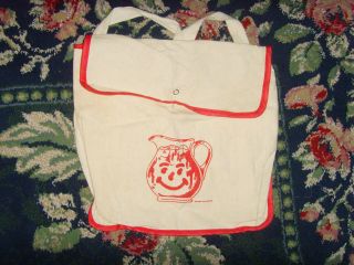 Vintage 1970s Kool Aid Backpack Small Child Size Retro Promotion Darling Chic