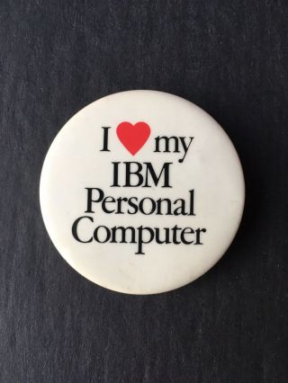 Vintage IBM Personal Computer Pinback Buttons x2 4