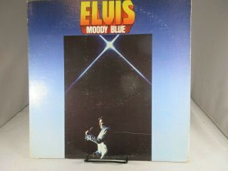 " Moody Blue " By Elvis Presley On Rca Records Lp Translucent Blue Vinyl Vg,