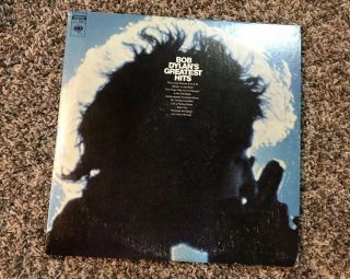 Bob Dylans Greatest Hits Lp Vinyl Record Album W/ Poster Milton Glaser