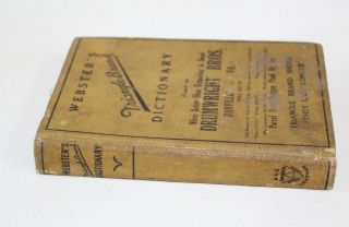Vintage Webster ' s Triangle Brand Dictionary Advertising Drumwright Bros Shoes VA 4