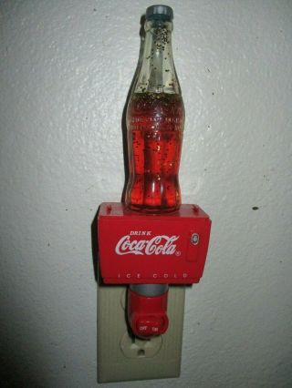 Coca Cola Sparkle Nighlight (item 320449) With Bulb