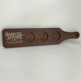 Sam Samuel Adams Beer Tasting Sample Flight Wood Paddle Wall Sign Man Cave Bar