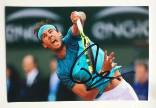 Rafa Nadal Hand Signed Autograph Signed Photo Wimbledon Tennis Player